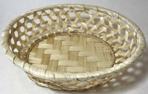 картинка 06-023Сухарница плетеная  D20Н 5,5  см.(бамбук срезан) от магазина Одежда+